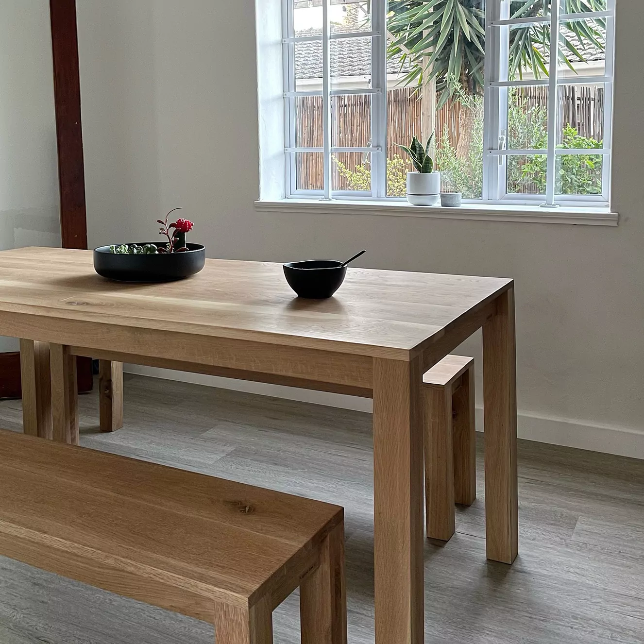 Oak Dining Bench - Image 4