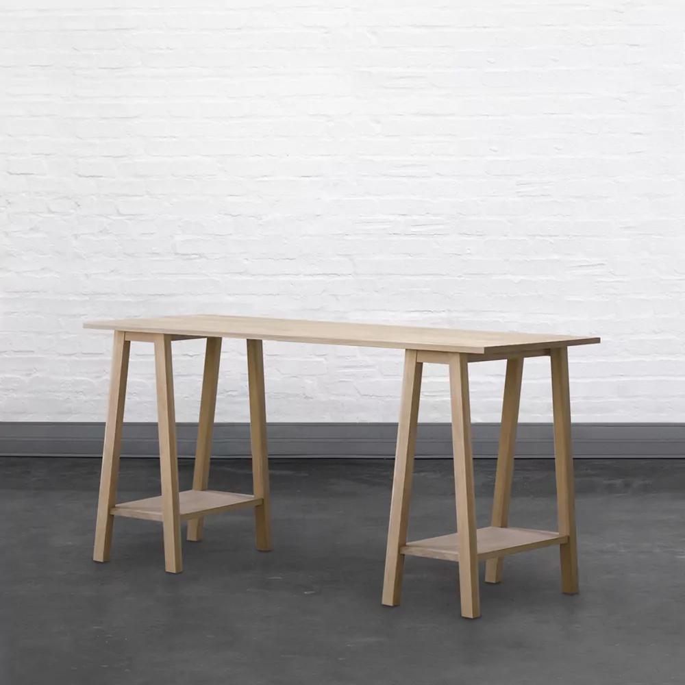 Slat Trestle Desk